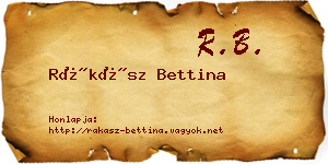 Rákász Bettina névjegykártya