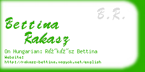 bettina rakasz business card